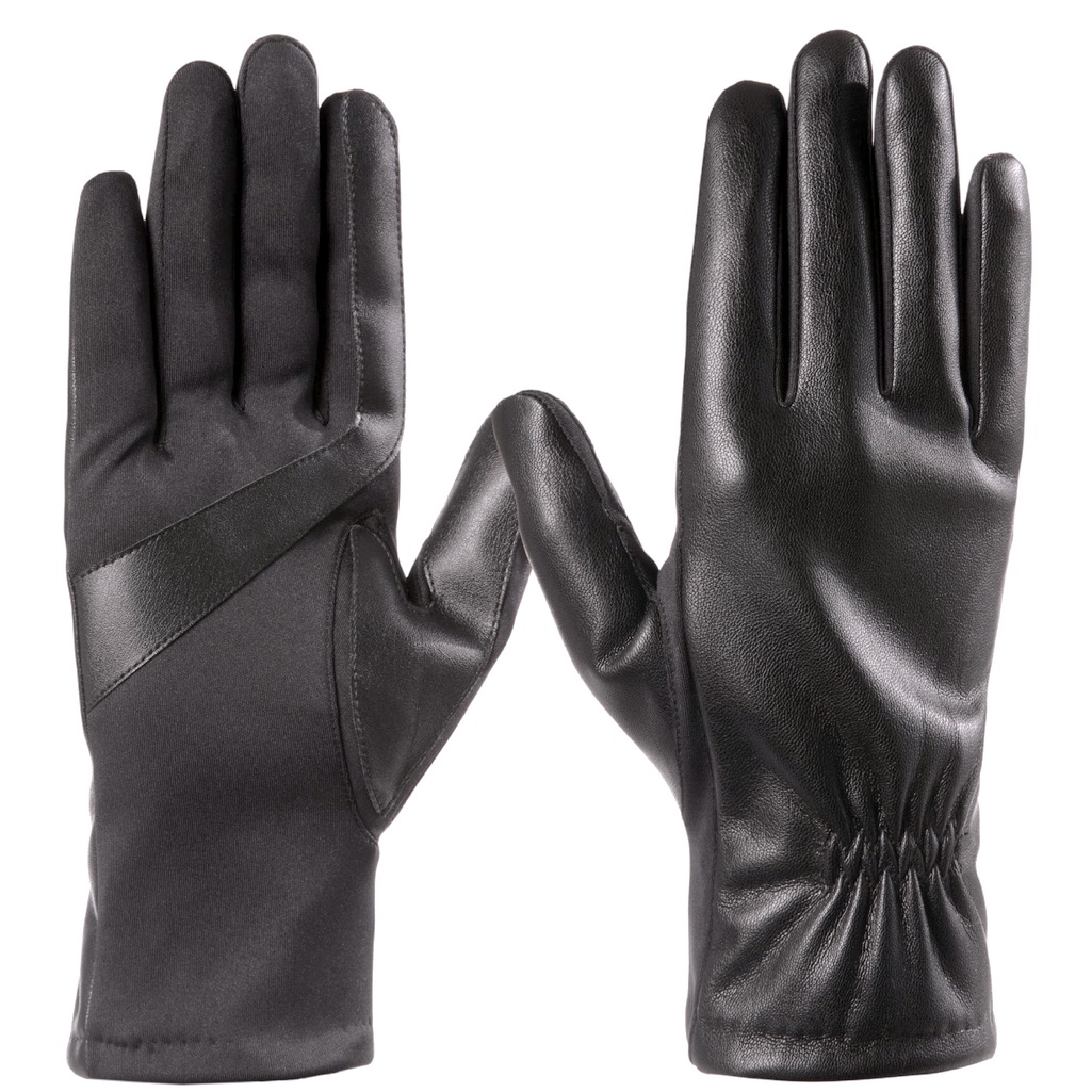 Nwt! Isotoner Women’s Faux Stretch Leather Gloves